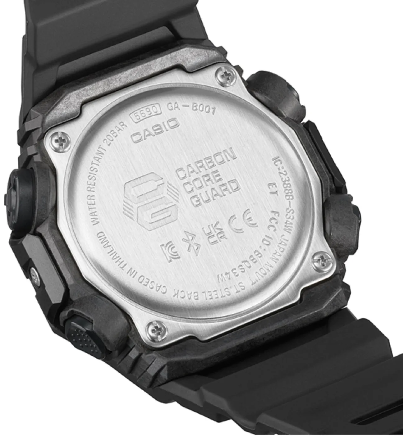 Casio G-shock GA-B001-1A Digital Analog Rubber Strap Watch For Men