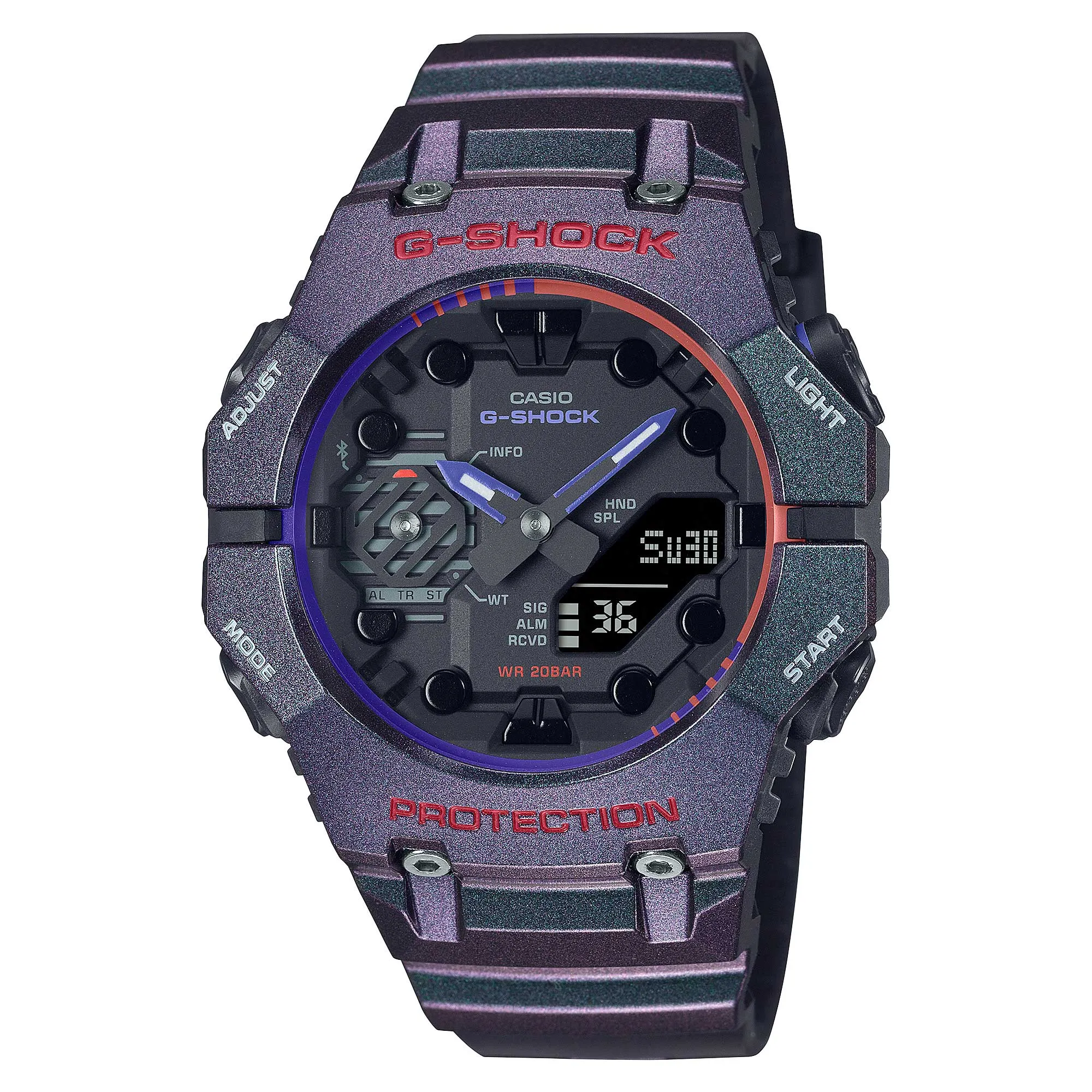 Casio G-Shock GA-B001 Lineup Aim High Collection Carbon Core Guard Bluetooth Polarized Watch GAB001AH-6A GA-B001AH-6A