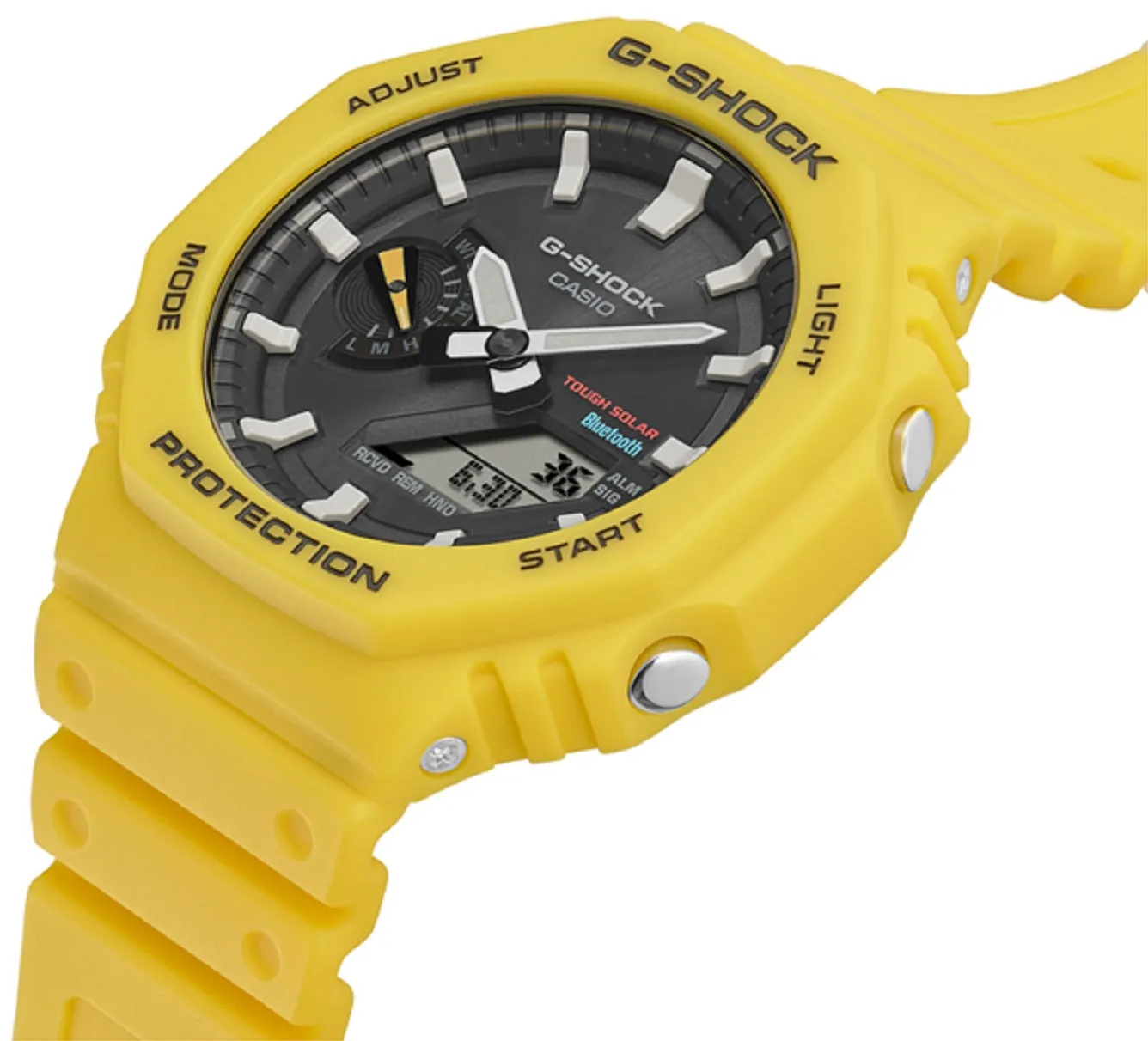 Casio G-shock GA-B2100C-9A Digital Analog Rubber Strap Watch For Men