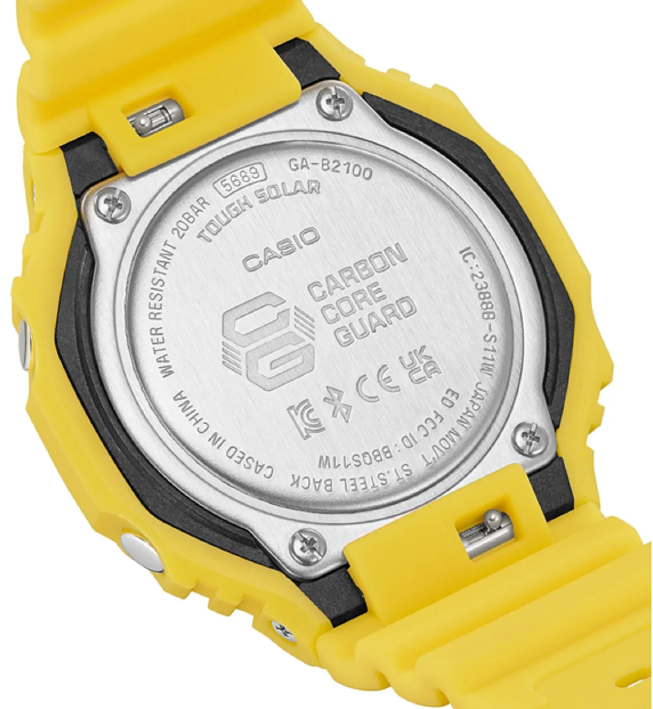 Casio G-shock GA-B2100C-9A Digital Analog Rubber Strap Watch For Men