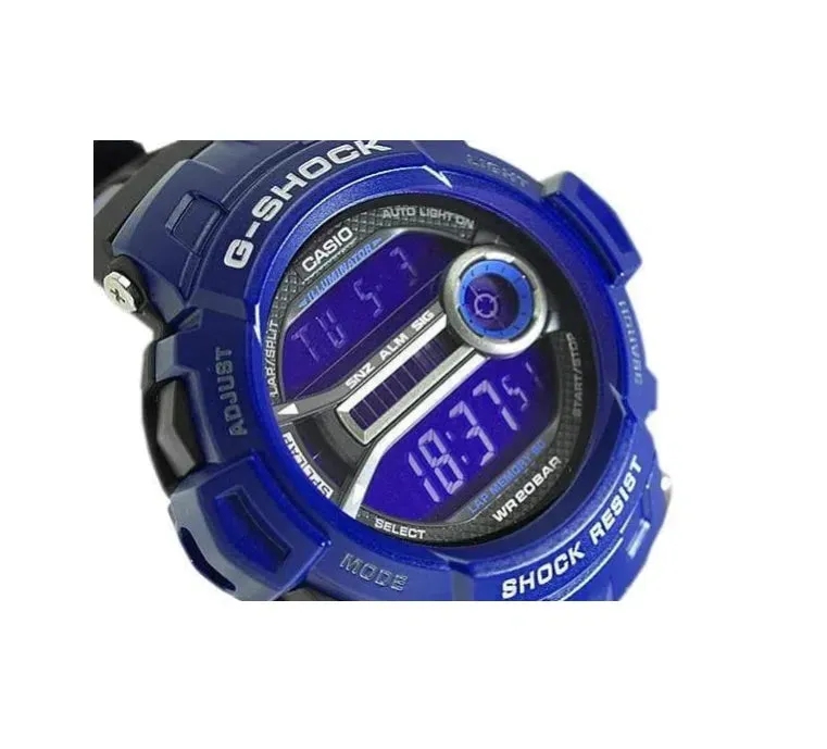 Casio G-shock GD-200-2DR Digital Rubber Strap Watch For Men