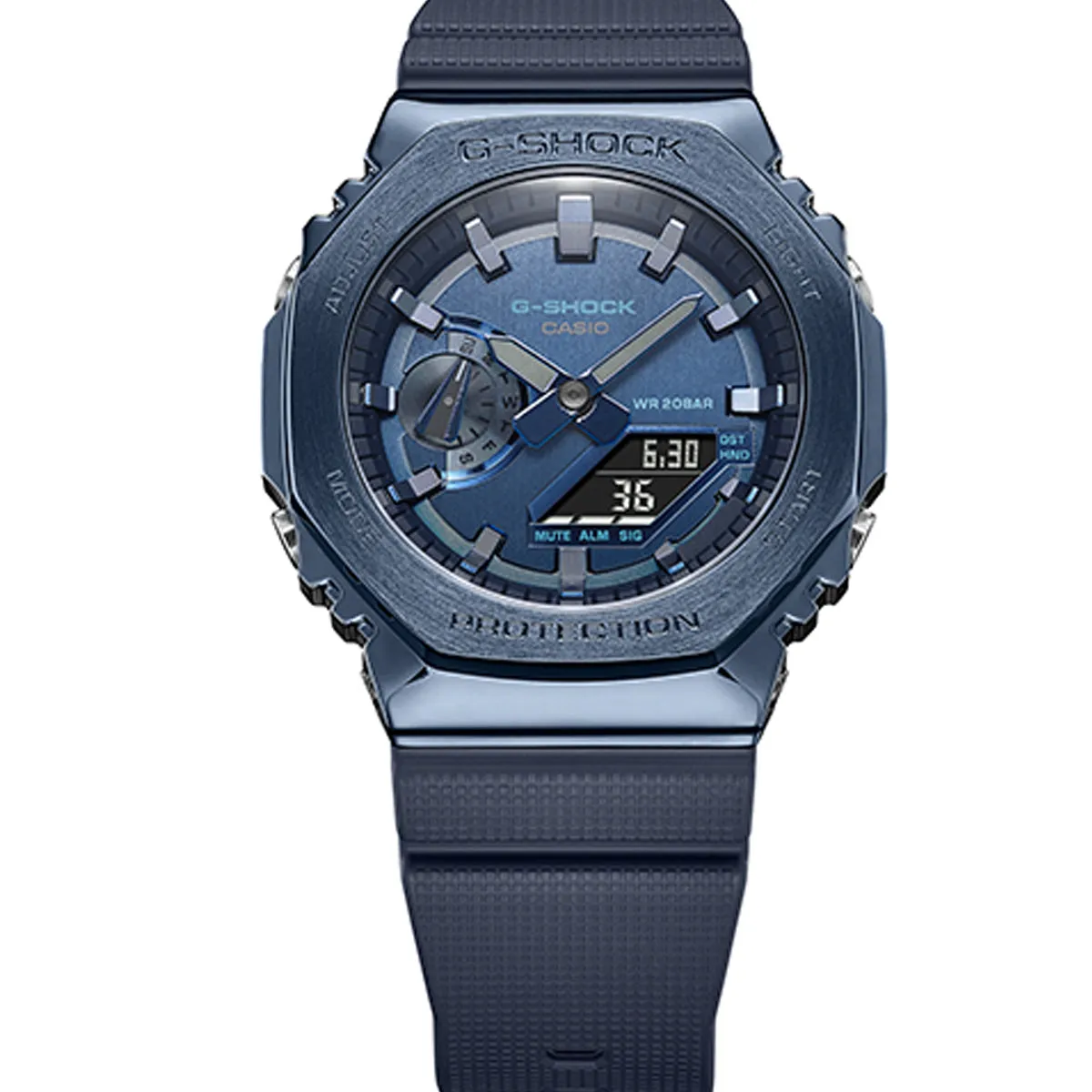 Casio G-shock GM-2100N-2A Digital Analog Rubber Strap Watch