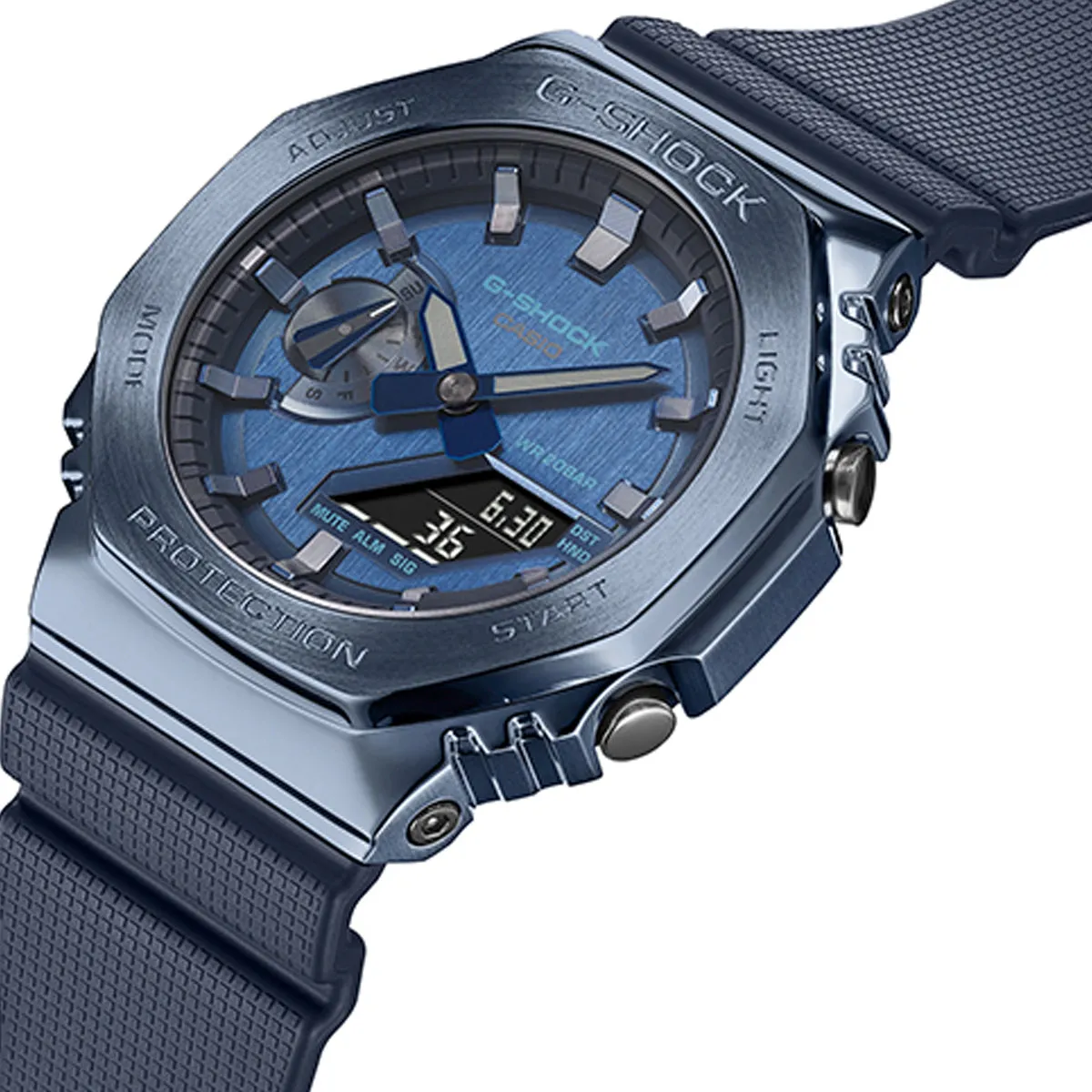 Casio G-shock GM-2100N-2A Digital Analog Rubber Strap Watch
