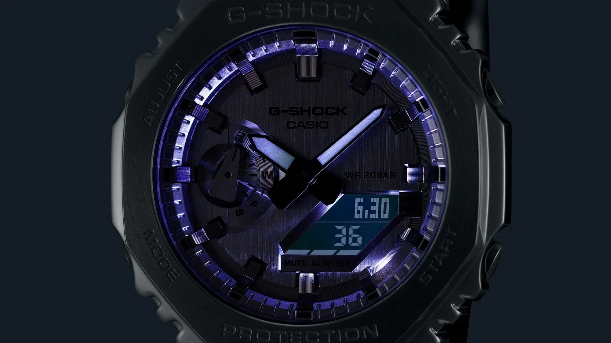 CASIO G-SHOCK GM-5600YM FINE METALLIC SERIES DIGITAL RESIN WATCH