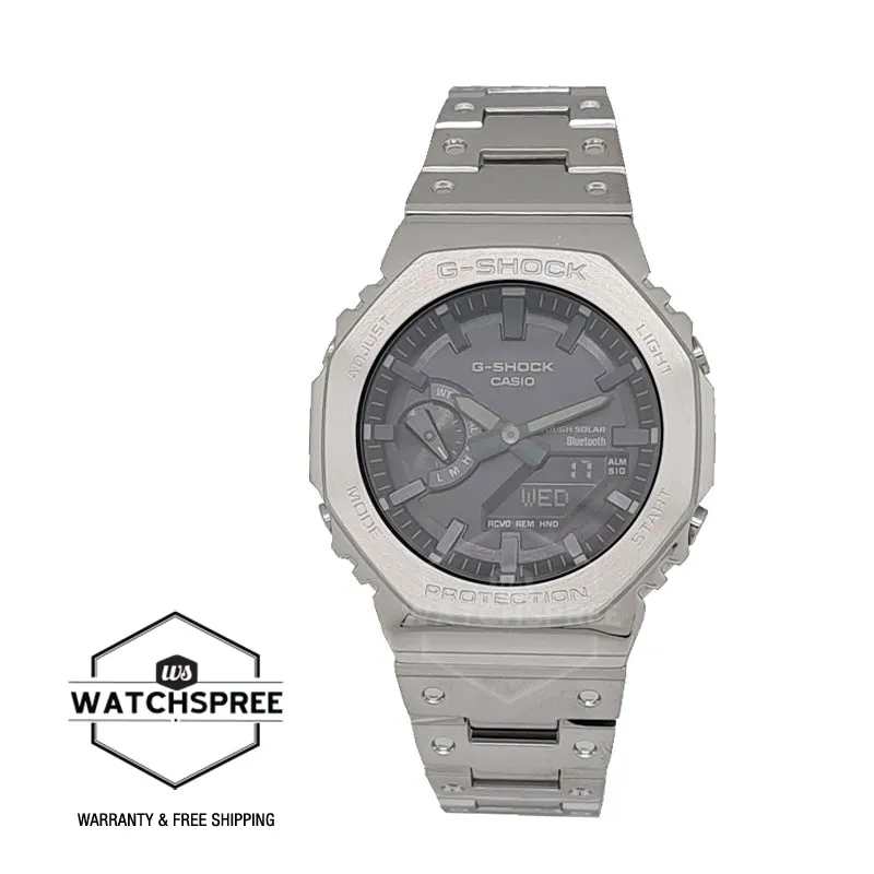 Casio G-Shock GM-B2100 Lineup Full Metal Case Bluetooth?? Tough Solar Steel Band Watch GMB2100D-1A GM-B2100D-1A