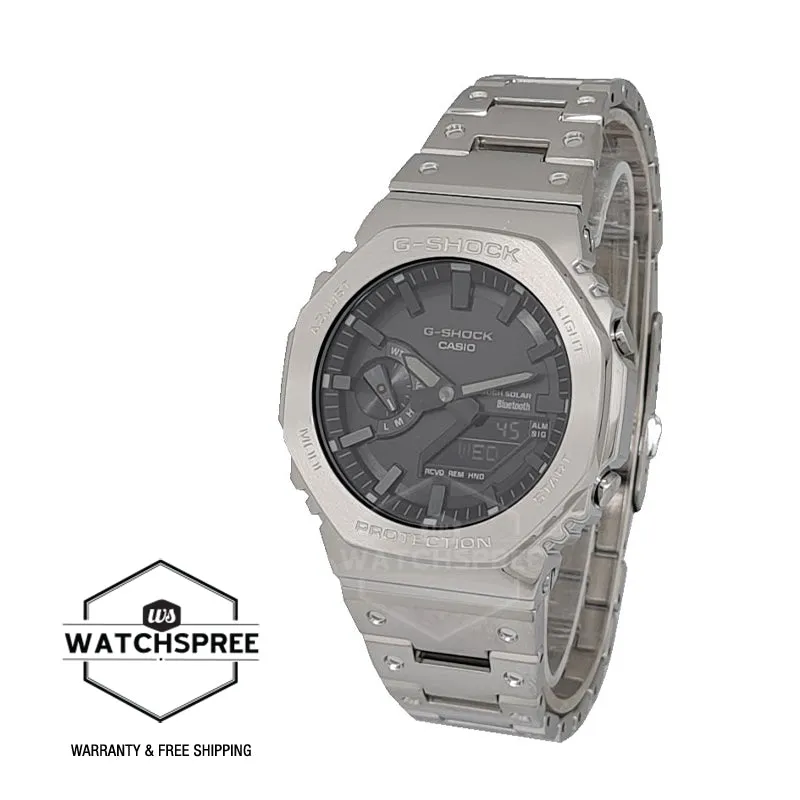 Casio G-Shock GM-B2100 Lineup Full Metal Case Bluetooth?? Tough Solar Steel Band Watch GMB2100D-1A GM-B2100D-1A