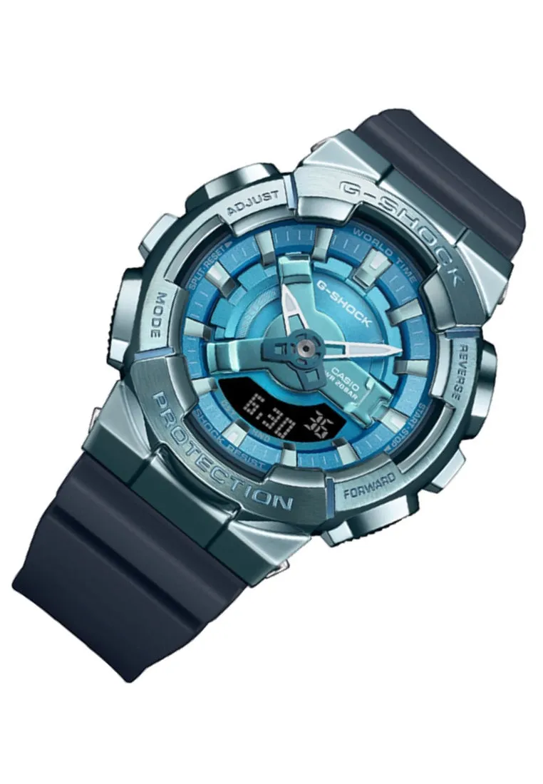 Casio G-shock GM-S110LB-2A Digital Analog Rubber Strap Watch