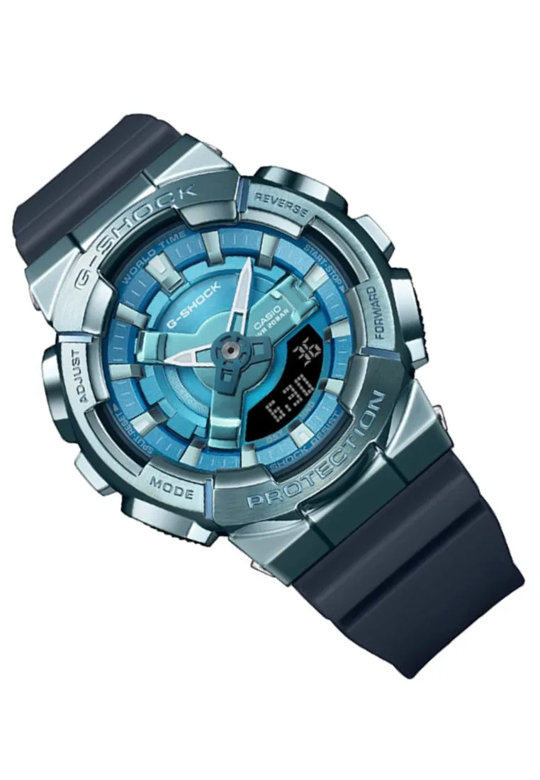 Casio G-shock GM-S110LB-2A Digital Analog Rubber Strap Watch