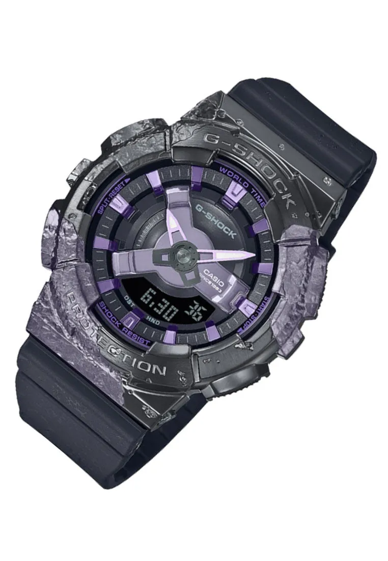 Casio G-shock GM-S114GEM-1A2DR Digital Analog Rubber Strap Watch