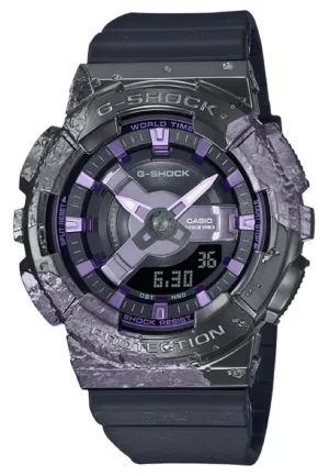Casio G-shock GM-S114GEM-1A2DR Digital Analog Rubber Strap Watch