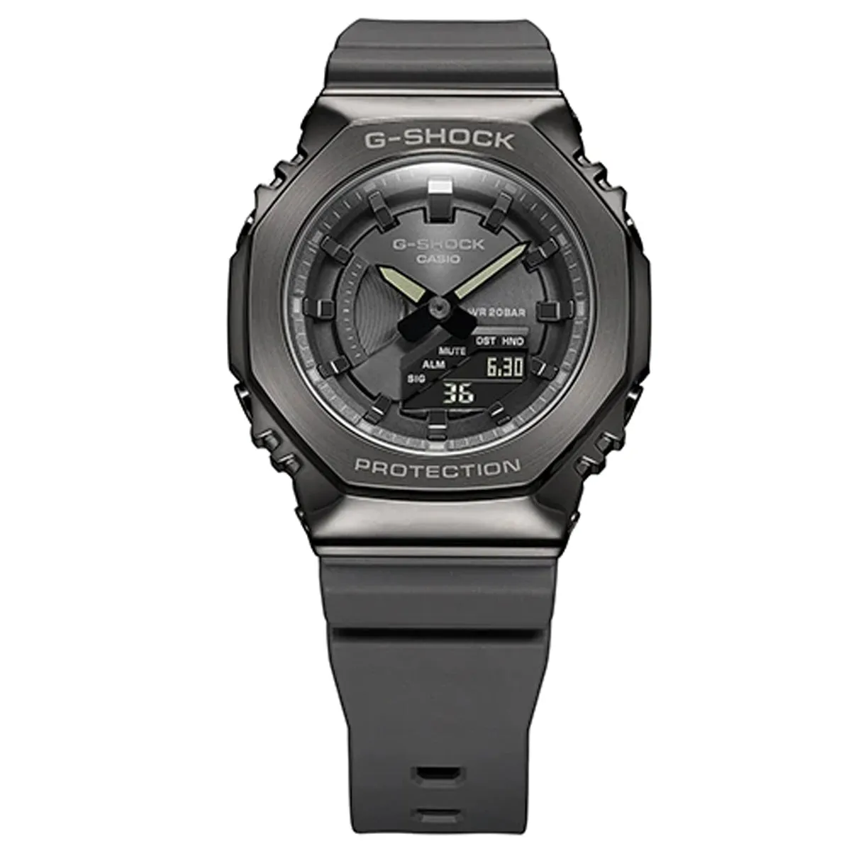 Casio G-shock GM-S2100B-8A Digital Analog Rubber Strap Watch