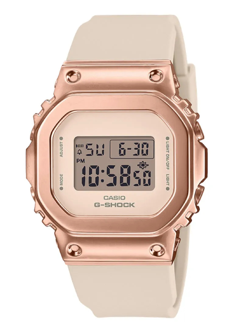 Casio G-shock GM-S5600UPG-4DR Digital Rubber Strap Watch For Women