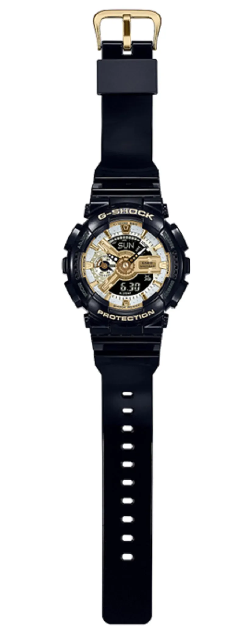 Casio G-shock GMA-S110GB-1A Digital Analog Rubber Strap Watch