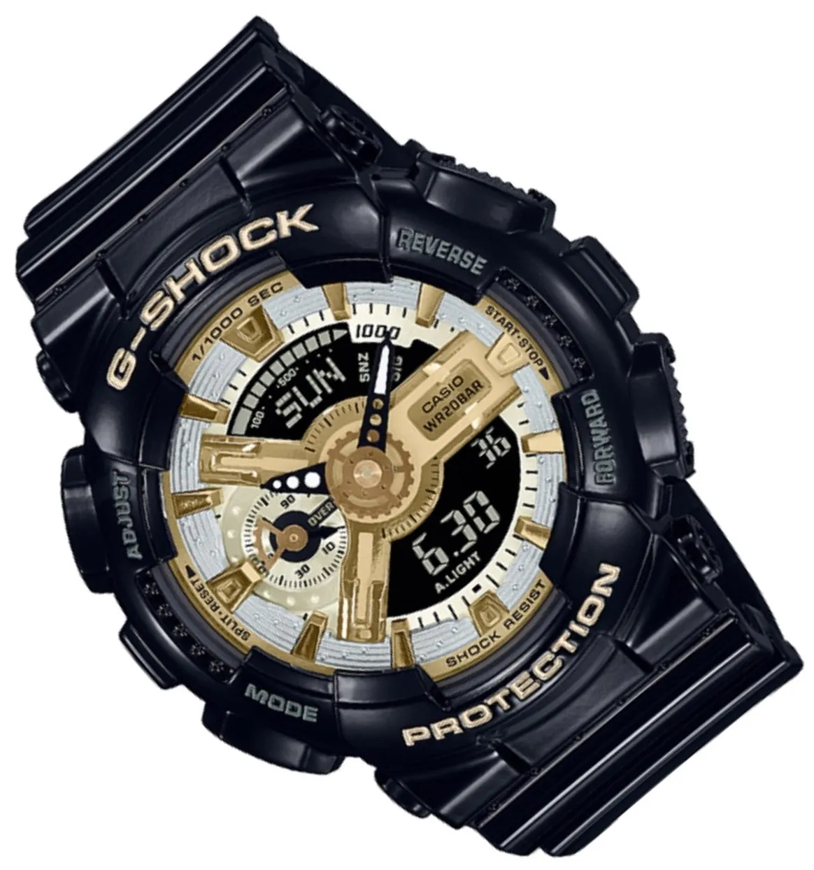 Casio G-shock GMA-S110GB-1A Digital Analog Rubber Strap Watch