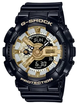 Casio G-shock GMA-S110GB-1A Digital Analog Rubber Strap Watch