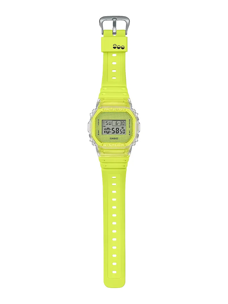 Casio G-Shock LUCKY DROP Limited Edition Yellow Watch w/ Capsule Ball DW5600GL-9