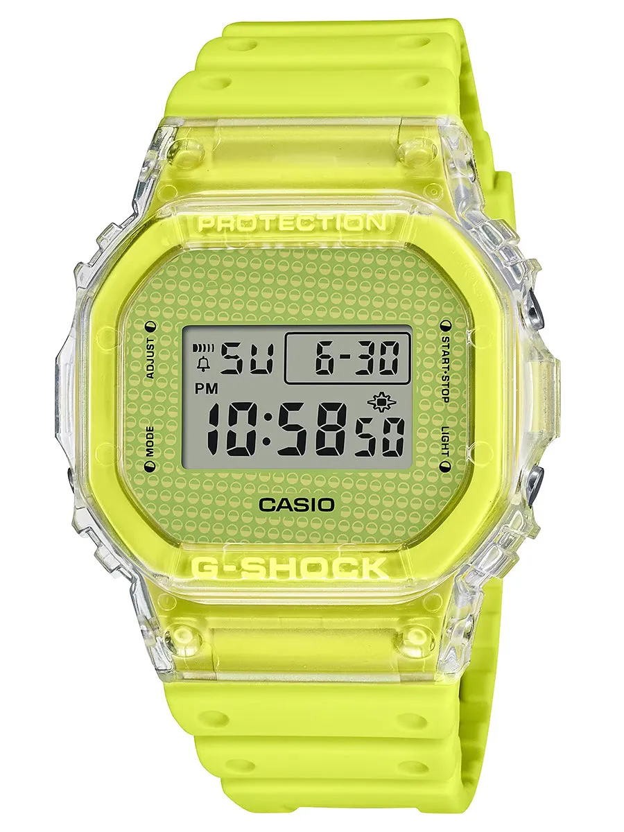 Casio G-Shock LUCKY DROP Limited Edition Yellow Watch w/ Capsule Ball DW5600GL-9