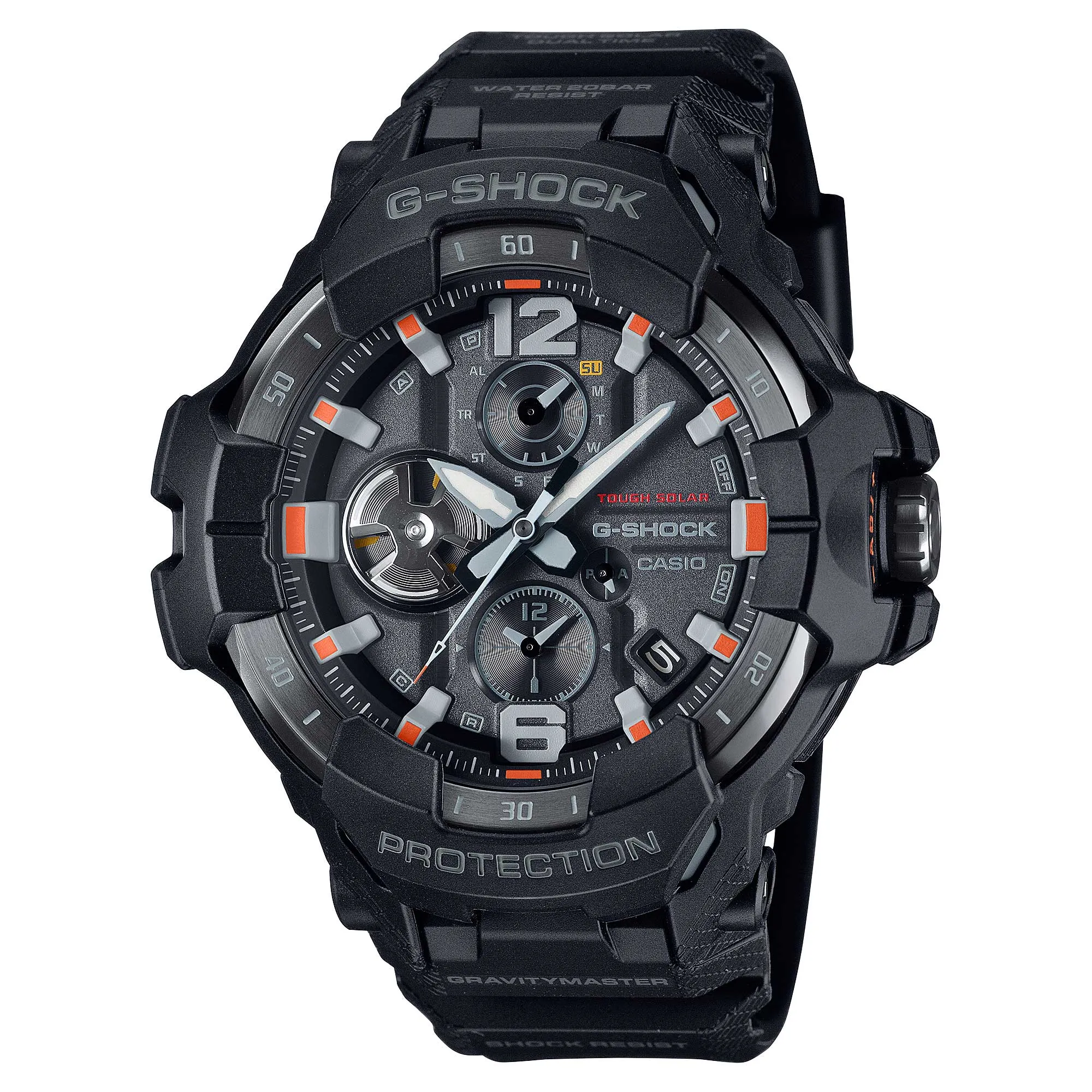 Casio G-Shock MASTER OF G AIR GRAVITYMASTER Emergency Colours Series Bluetooth Tough Solar Bio-Based Watch GRB300EC-1A GR-B300EC-1A