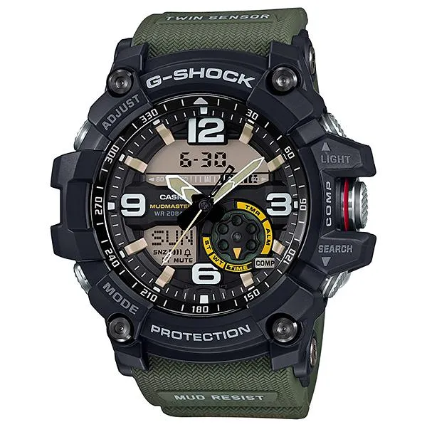 CASIO G-SHOCK MENS 200M TWIN SENSOR MUDMASTER - GG-1000-1A3DR