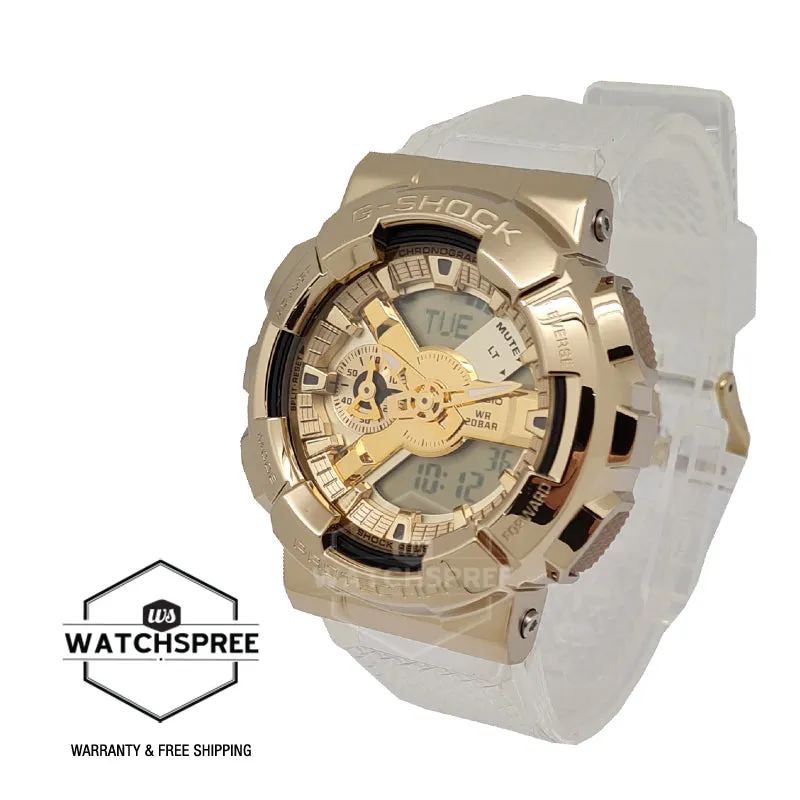 Casio G-Shock Metal Covered GM-110 Lineup Clear Semi-Transparent Resin Band Watch GM110SG-9A GM-110SG-9A