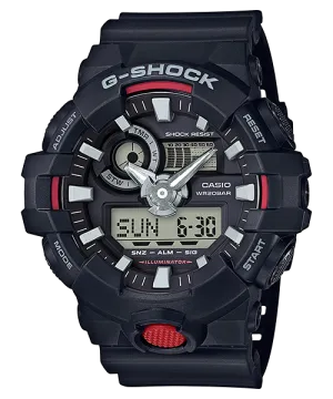 Casio G-Shock New GA-700 Black Resin Band Watch GA700-1A