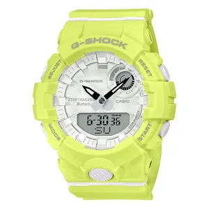 Casio G-Shock S Series G-Squad Bluetooth?? Yellow Resin Band Watch GMAB800-9A GMA-B800-9A