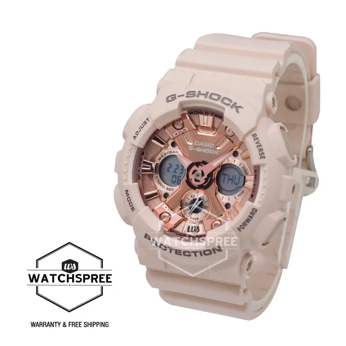 Casio G-Shock S Series Light Peach Resin Band Watch GMAS120MF-4A