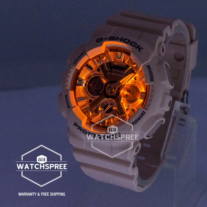 Casio G-Shock S Series Light Peach Resin Band Watch GMAS120MF-4A
