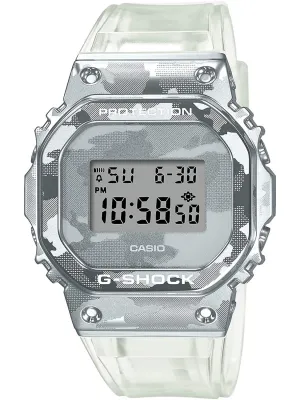 Casio G-Shock SKELETON CAMO Silver Digital Mens Watch GM5600SCM-1