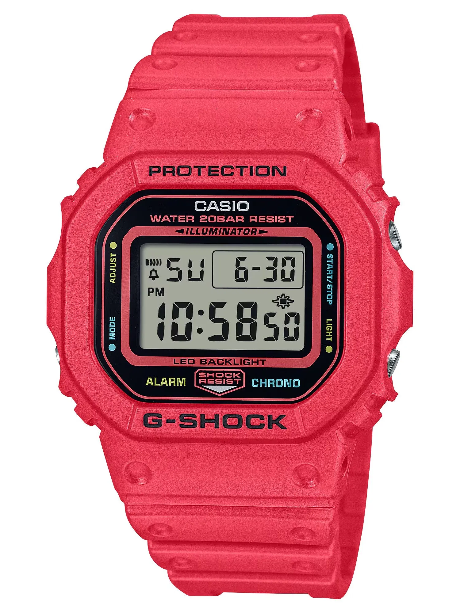 Casio G-Shock TEAM G-SHOCK Series Red Digital Watch DW5600EP-4