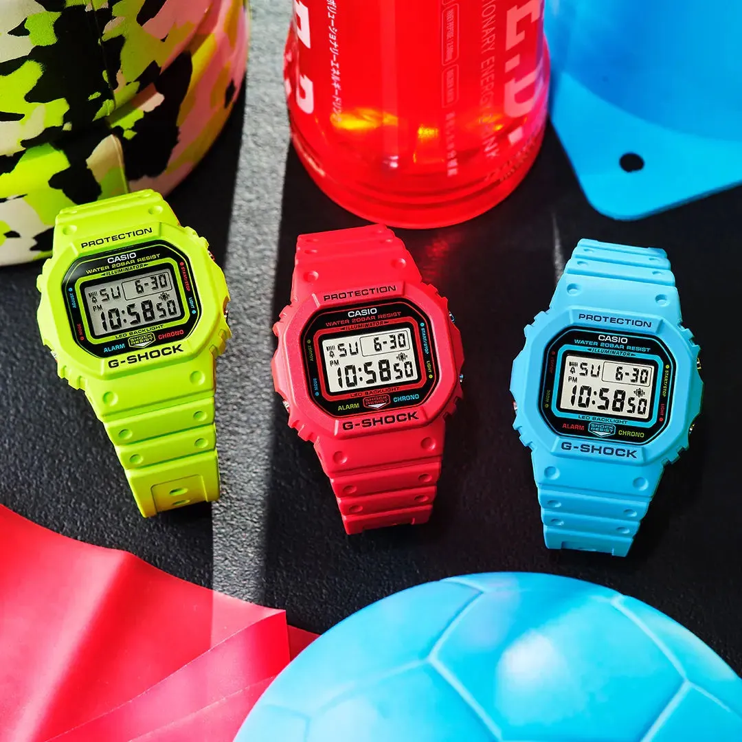 Casio G-Shock TEAM G-SHOCK Series Red Digital Watch DW5600EP-4