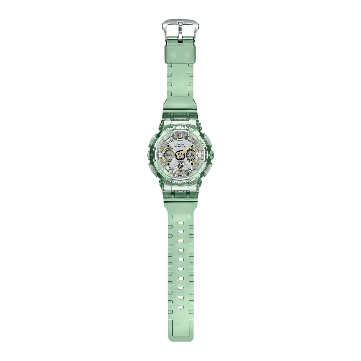Casio G-Shock Transparent Green Resin Band GMA-S120GS-3ADR-P