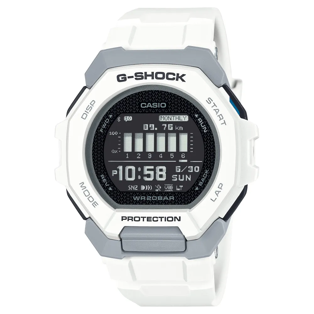 Casio G-Shock White Resin Band Watch GBD-300-7DR