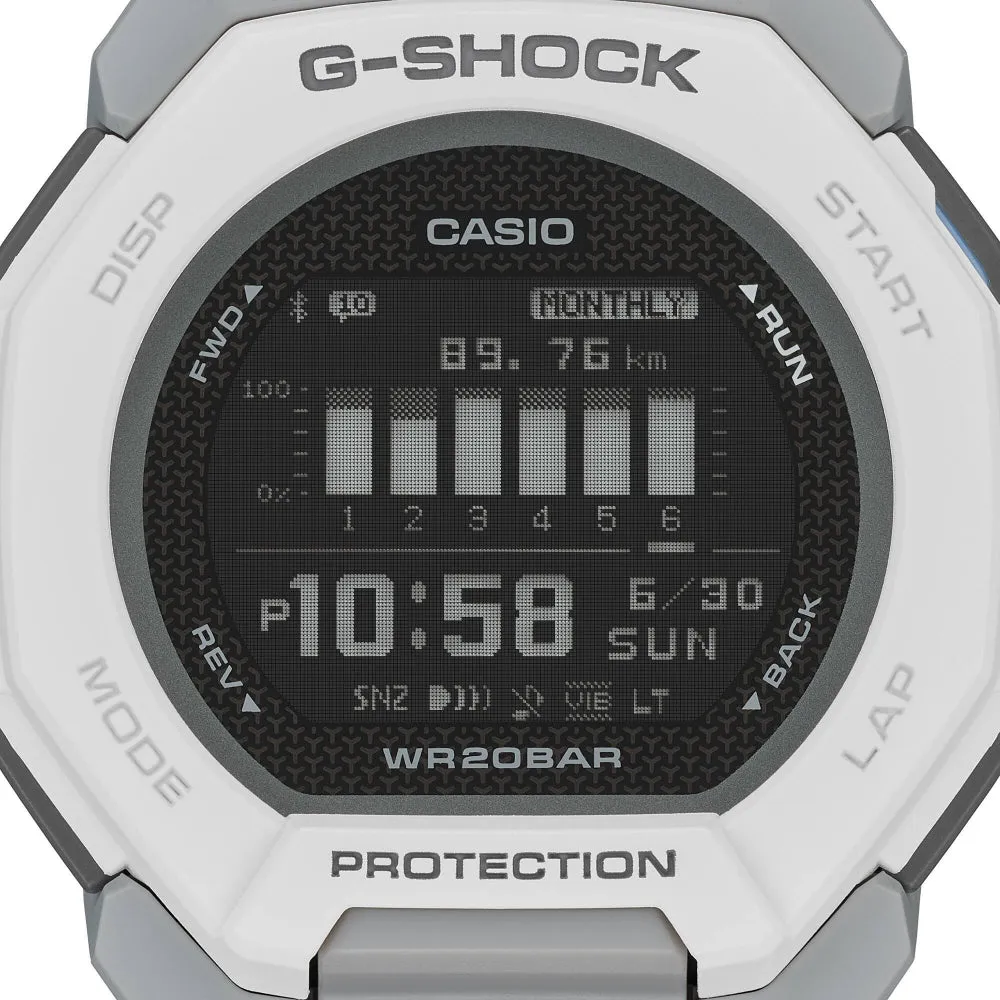 Casio G-Shock White Resin Band Watch GBD-300-7DR
