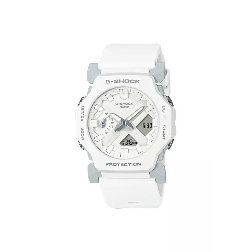 Casio G-Shock White Resin Strap Shock Resistant Unisex Watch GA-2300-7ADR-P