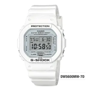 Casio G-Shock White Theme Special Color Model White Resin Band Watch DW5600MW-7D DW-5600MW-7D