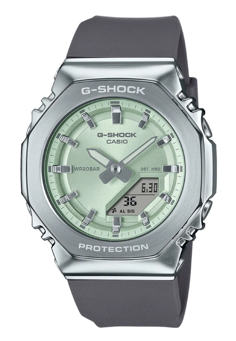 Casio G-shock Women GM-S2110-3A Digital Analog Rubber Strap Watch for Women