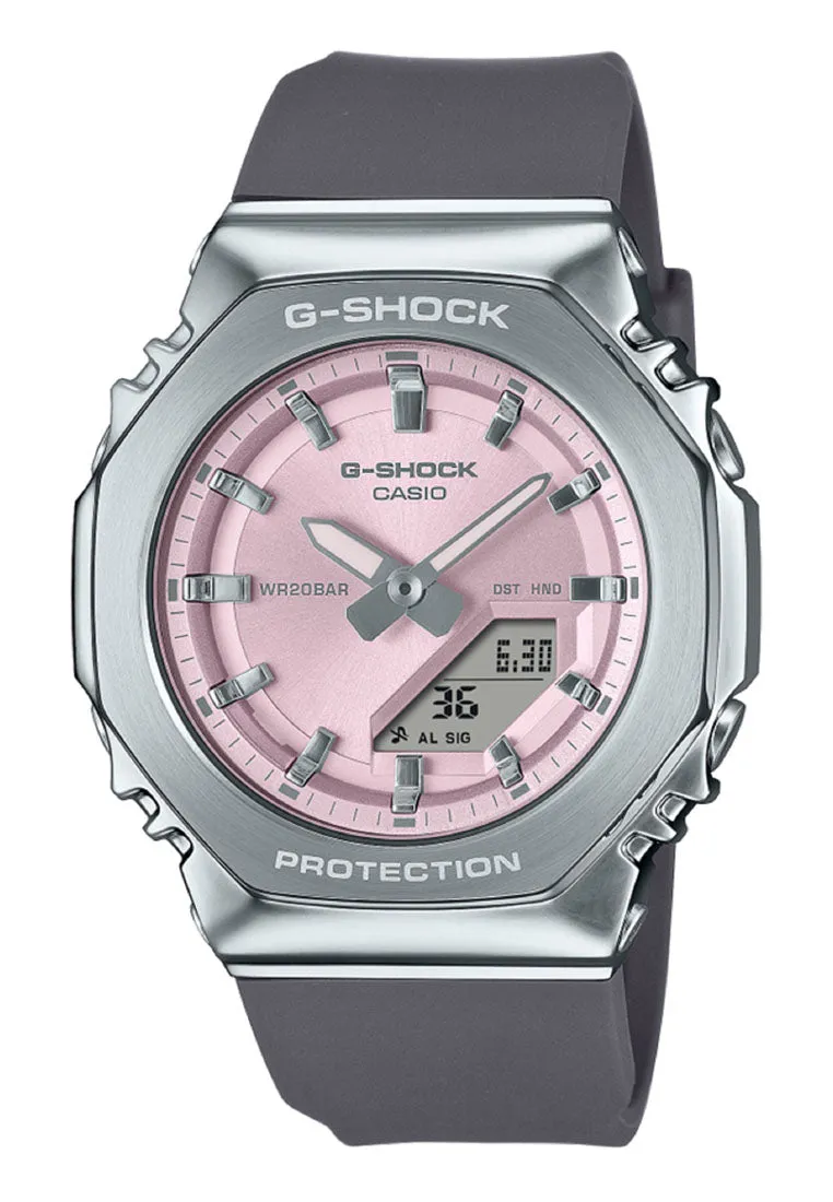Casio G-shock Women GM-S2110-4A Digital Analog Rubber Strap Watch for Women