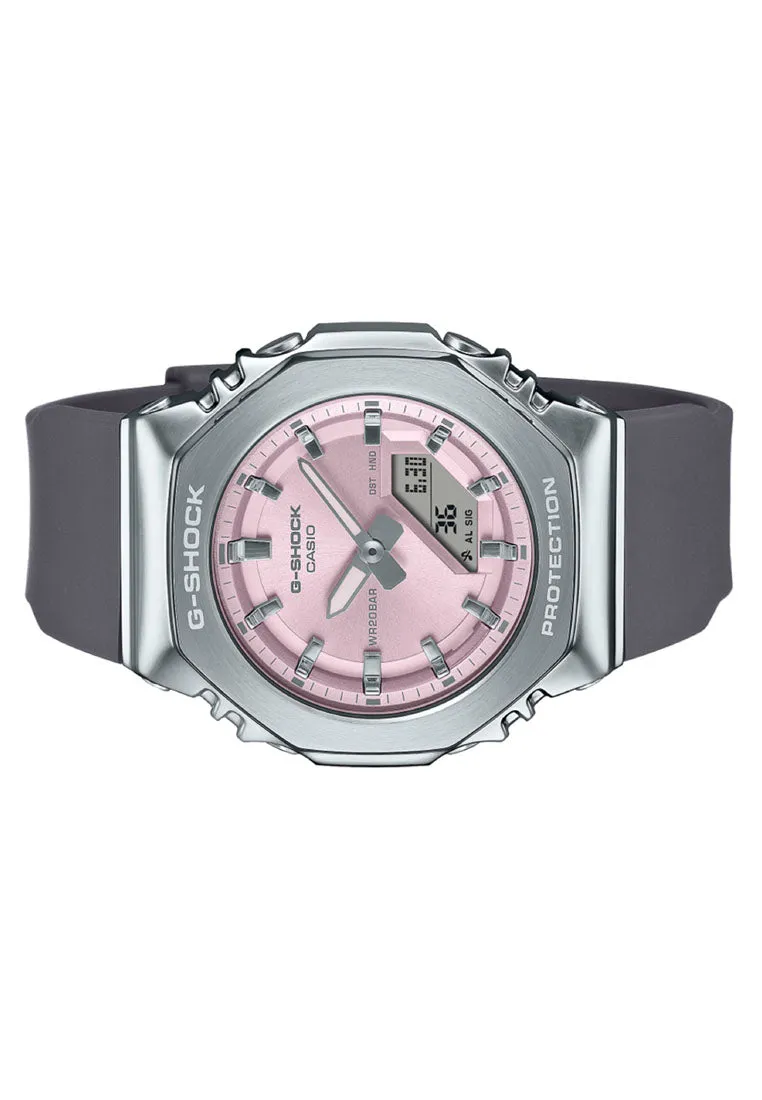 Casio G-shock Women GM-S2110-4A Digital Analog Rubber Strap Watch for Women
