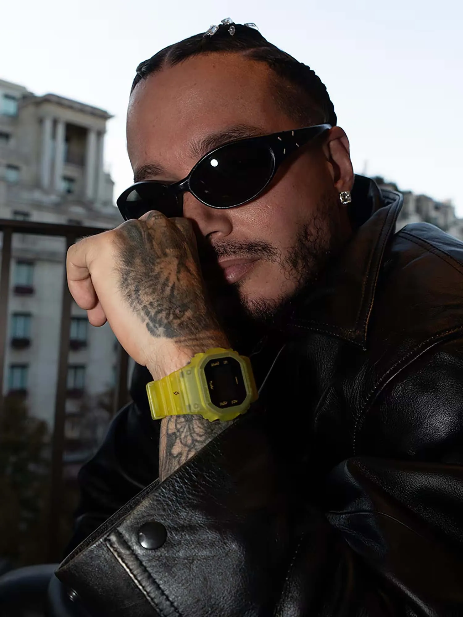 Casio G-SHOCK x J BALVIN 'MA G' Limited Edition Watch   Extra Band DWE5600JB-1A9
