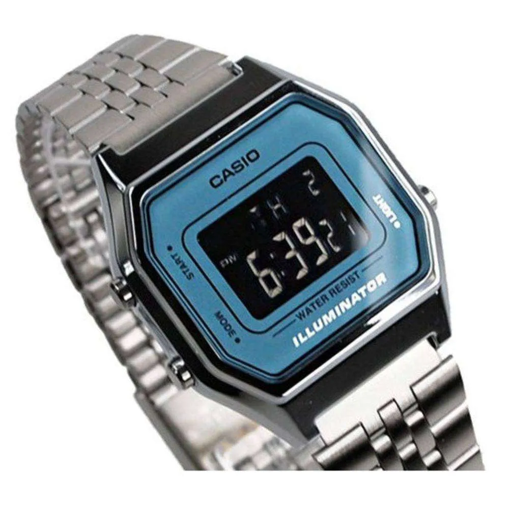 Casio LA680WA-2BDF Silver Stainless Watch for Women