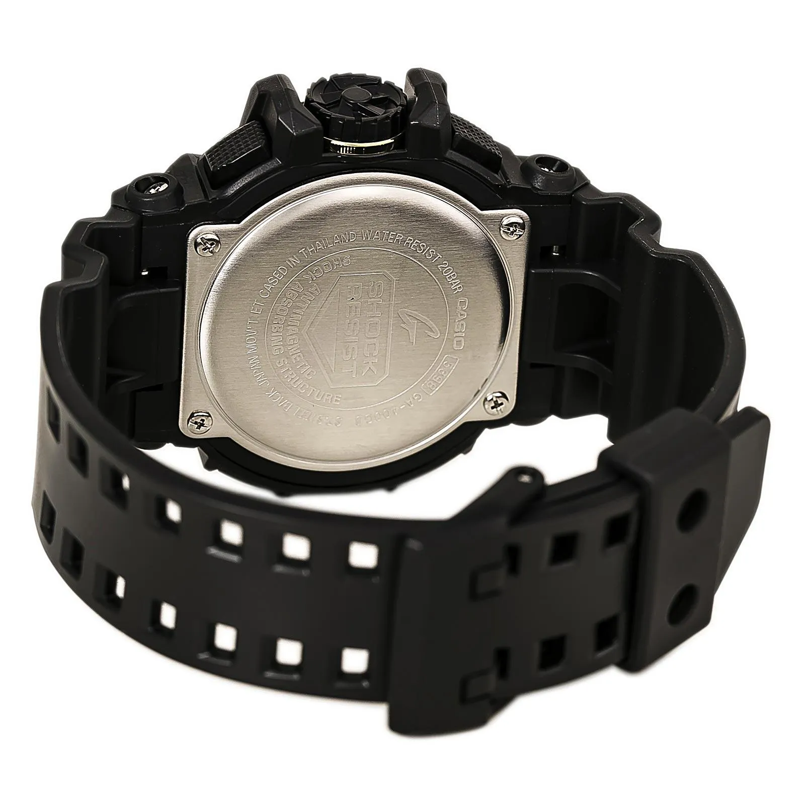Casio Men's Alarm Watch - G-Shock Dive Ana-Digital Black & Gold Dial | GA400GB-1A9