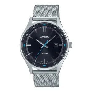 Casio Men's Analog Sporty Stainless Steel Mesh Band Watch MTPE710M-1A MTP-E710M-1A
