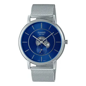 Casio Men's Analog Stainless Steel Mesh Band Watch MTPB130M-2A MTP-B130M-2A