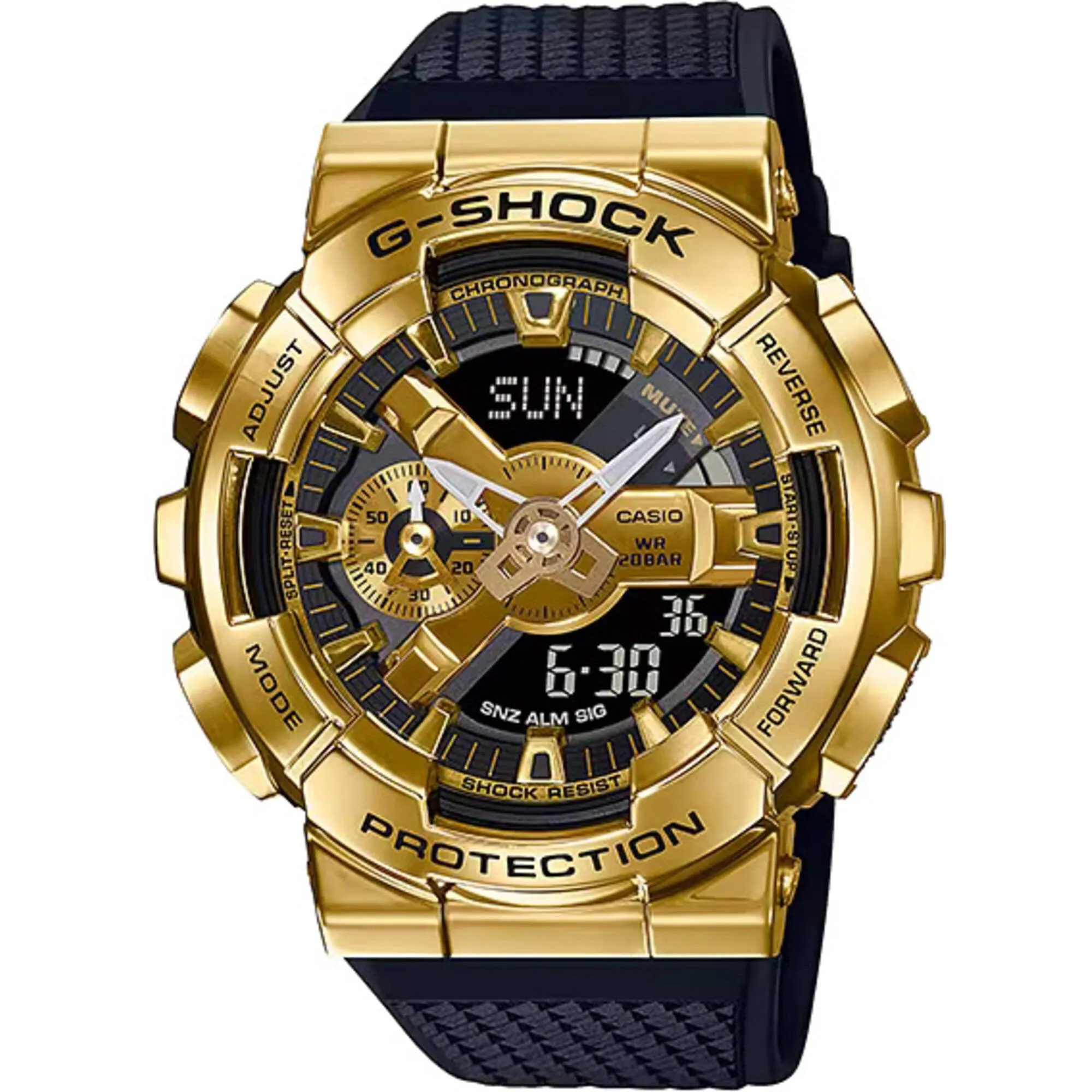 Casio Men's Watch - G-Shock Shock Resistant Black Resin Strap Ana-Digi | GM110G-1A9