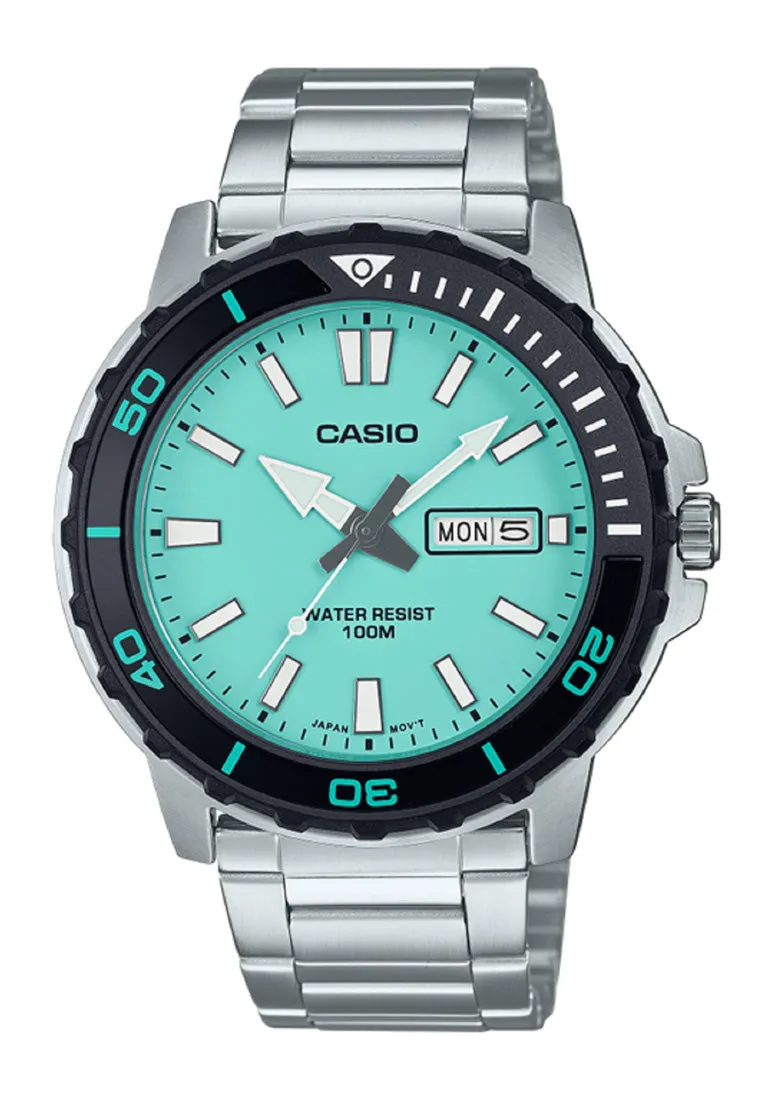 Casio MTD-125D-2A2 Analog Stainless Steel Strap Watch For Men