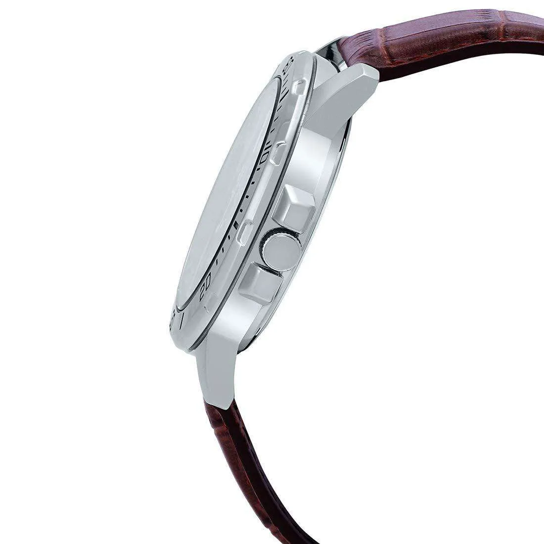 Casio MTP-VD01L-7BVUDF Brown Leather Strap Watch for Men