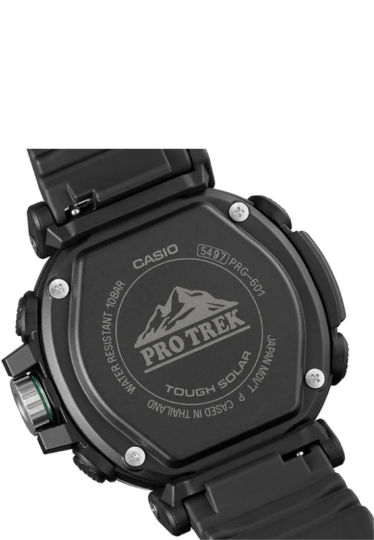 Casio Pro Trek PRG-601-1DR Digital Analog Rubber Strap Watch For Men