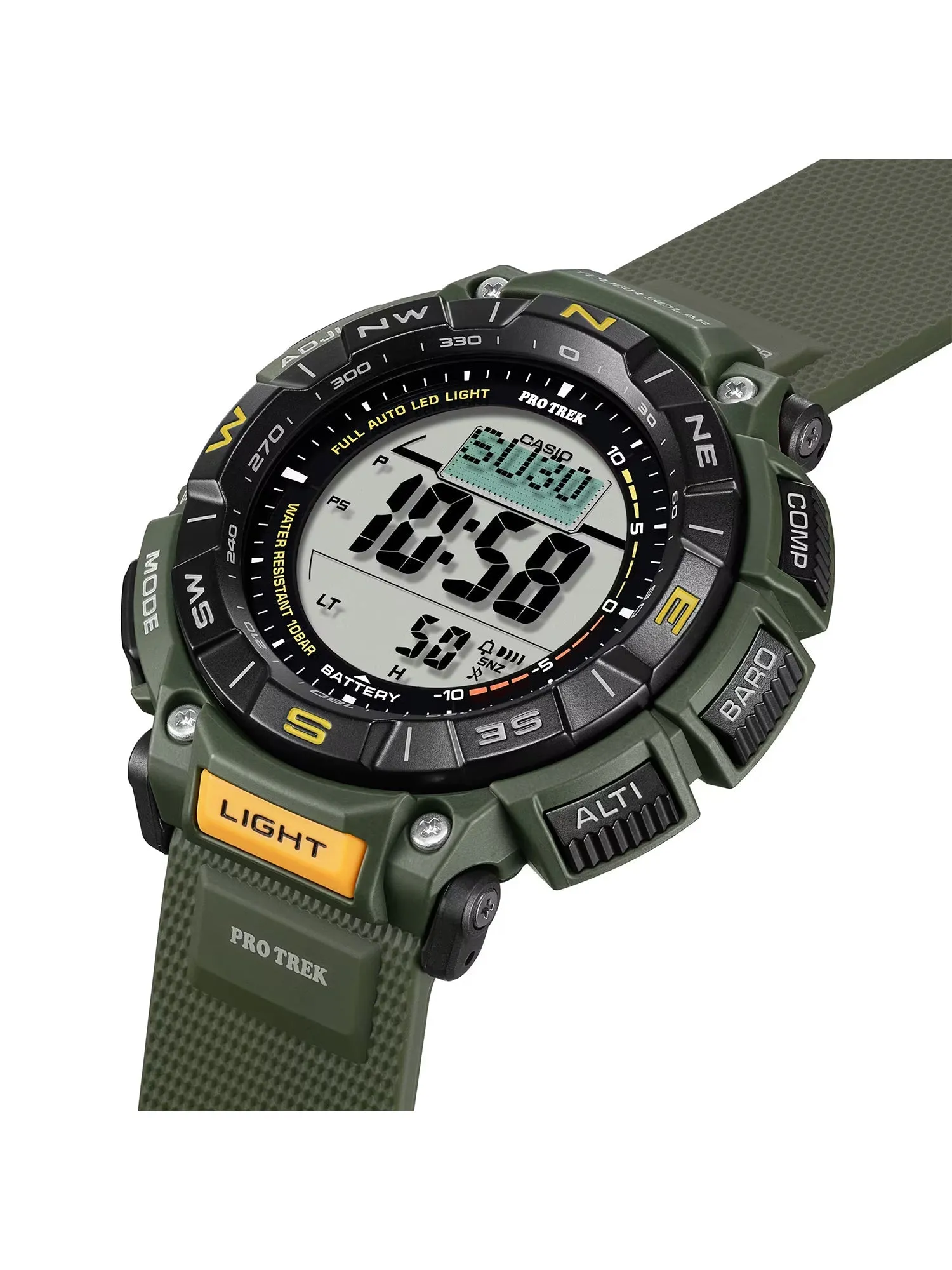 Casio PRO TREK Tough Solar Altimeter Barometer Thermometer watch PRG340-3