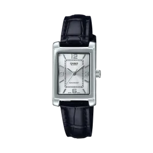 Casio Standard Ana Tunneau Black Leather Strap Watch LTP1234LL-7A